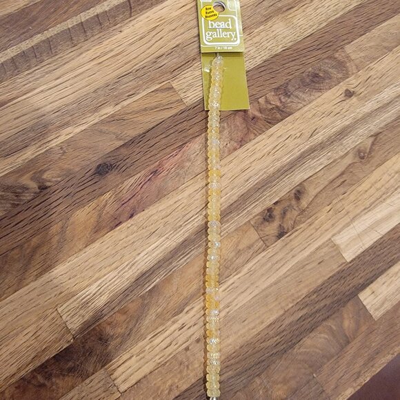 Faceted White AB Acrylic Rondelle Beads Halcraft Bead Gallery # 91249 - Picture 8 of 8